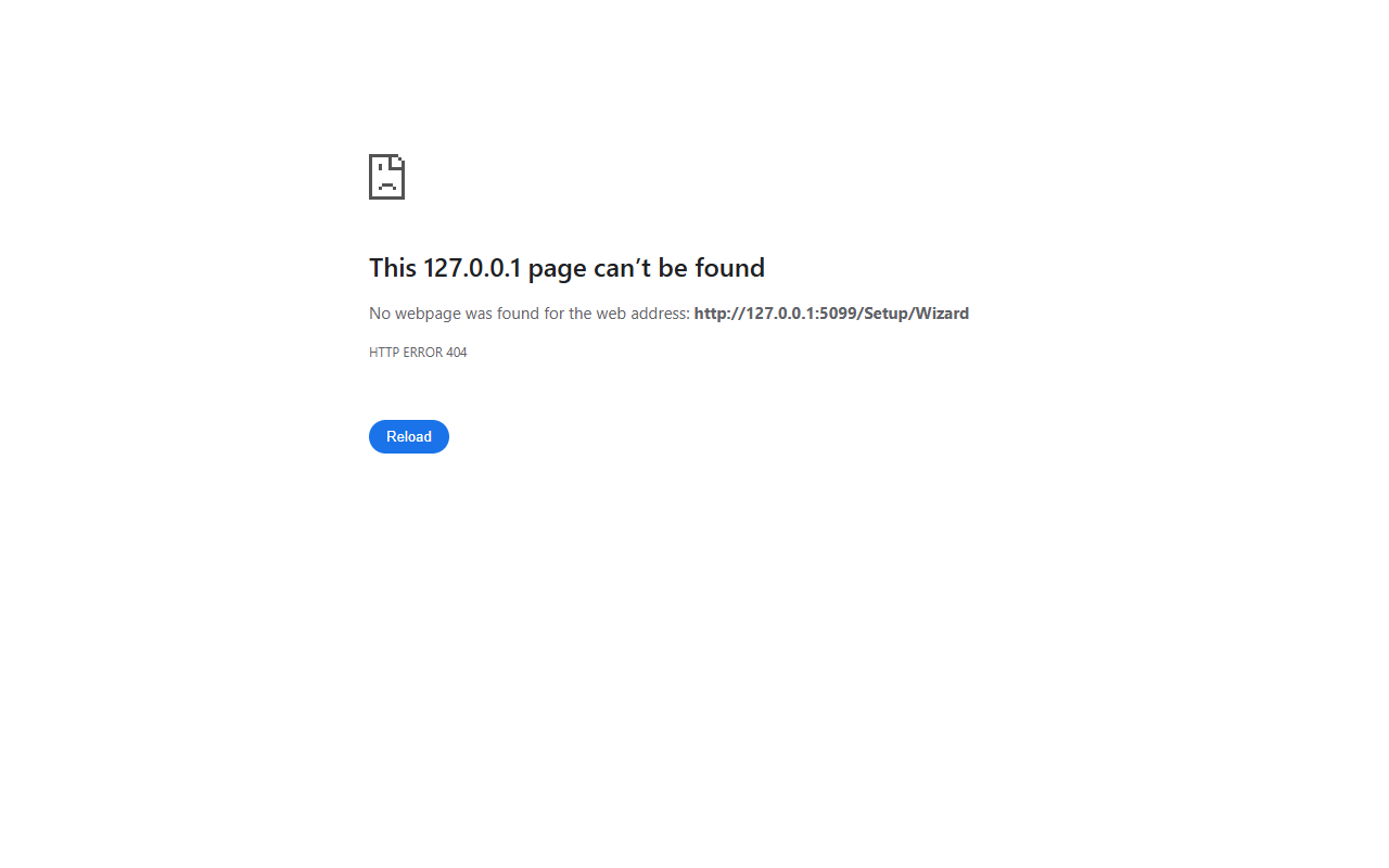 Setup wizard first step